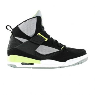 Air Jordan Flight 45 High Sort Grå Grøn Sko Herre