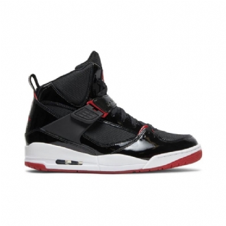 Air Jordan Flight 45 High Sort Hvid Rød Sko Herre