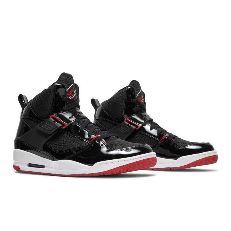 Air Jordan Flight 45 High Sort Hvid Rød Sko Herre