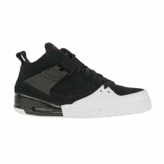 Air Jordan Flight 45 Sort Hvid Rød Sko Herre