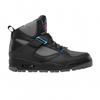 Air Jordan Flight 45 Trek Sort Grå Blå Lyserød Sko Herre