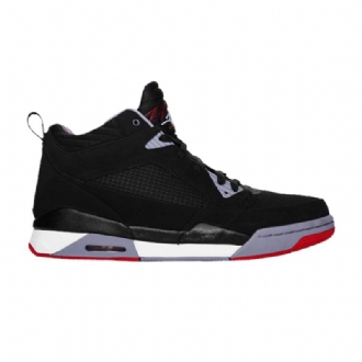 Air Jordan Flight 9 Sort Grå Rød Hvid Sko Herre