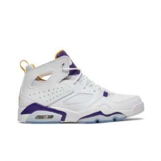 Air Jordan Flight Club 91 Hvid Lilla Guld Sko Herre