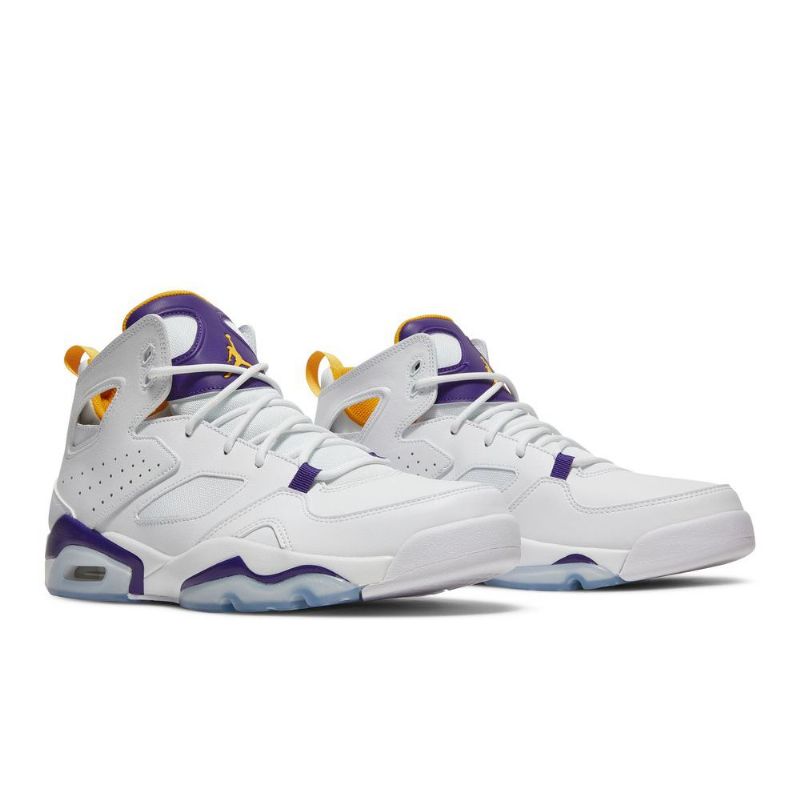 Air Jordan Flight Club 91 Hvid Lilla Guld Sko Herre