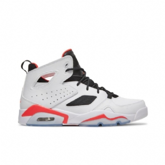 Air Jordan Flight Club 91 Hvid Sort Rød Sko Herre