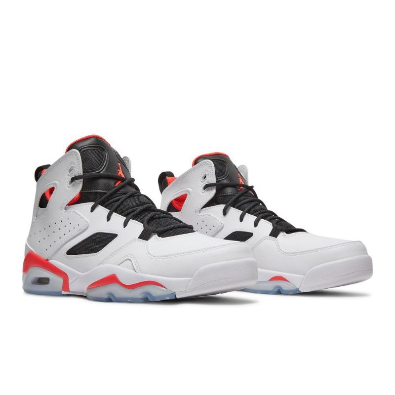 Air Jordan Flight Club 91 Hvid Sort Rød Sko Herre