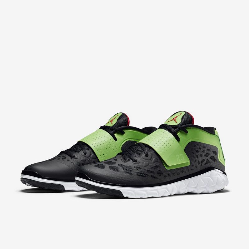 Air Jordan Flight Flex Trainer 2 Sort Grøn Hvid Rød Sko Herre