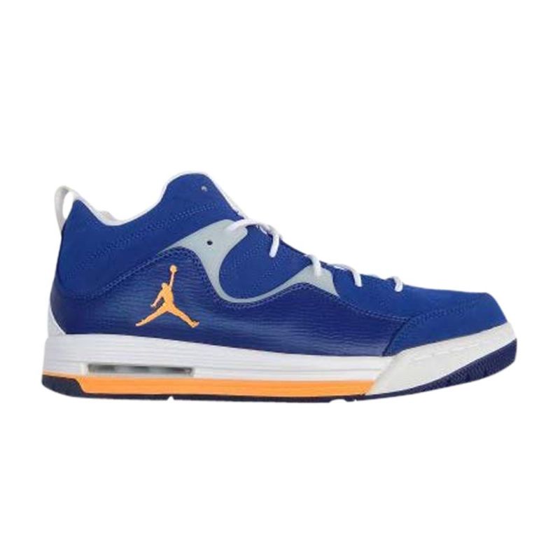 Air Jordan Flight Tr 97 Mid Blå Hvid Orange Sko Herre