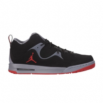 Air Jordan Flight Tr 97 Mid Sort Grå Rød Sko Herre