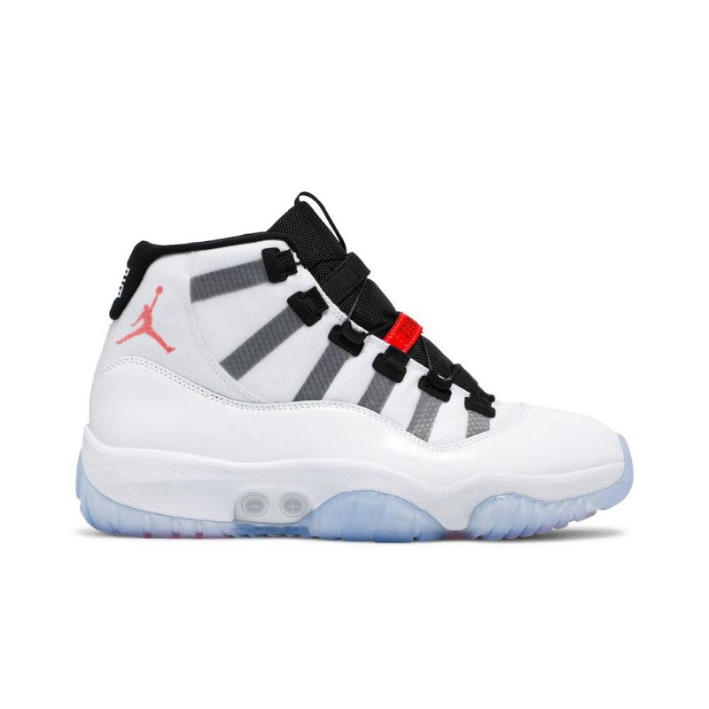 Air Jordan 11 Adapt Hvid Sort Rød Sko Herre