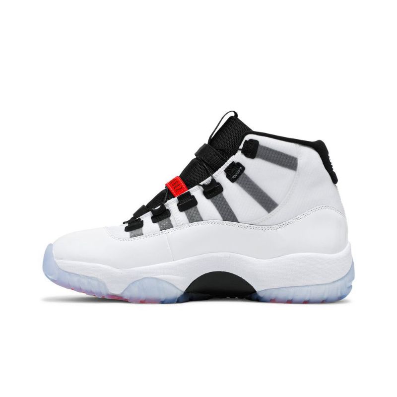 Air Jordan 11 Adapt Hvid Sort Rød Sko Herre