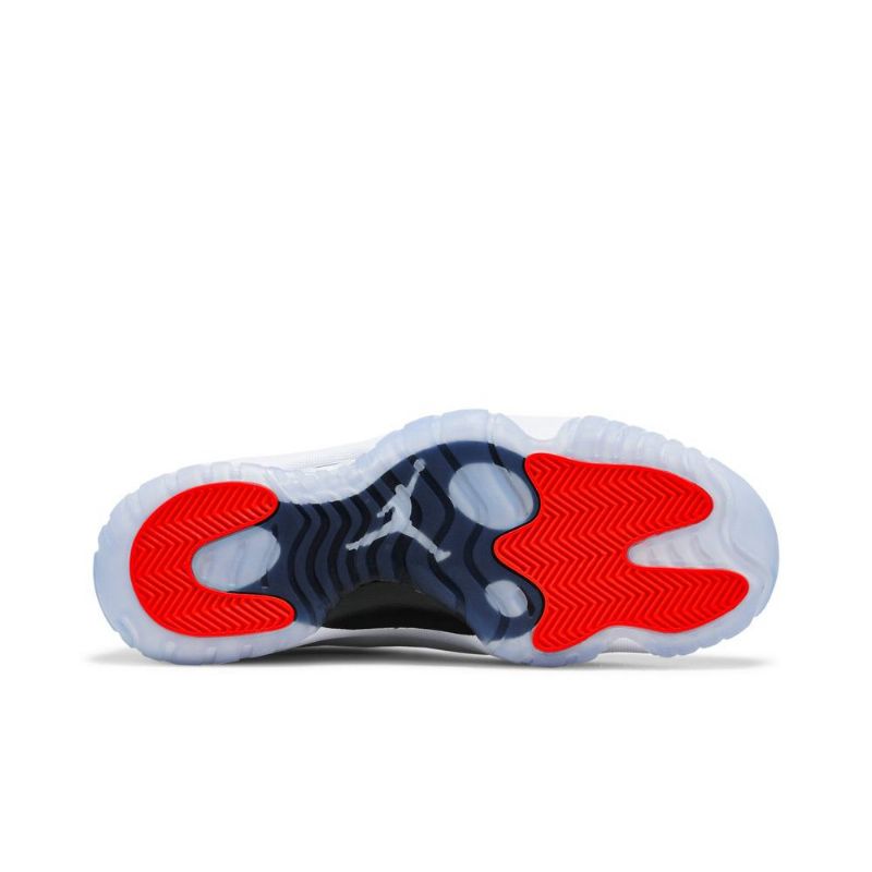 Air Jordan 11 Adapt Hvid Sort Rød Sko Herre