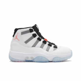 Air Jordan 11 Adapt Hvid Sort Rød Sko Herre