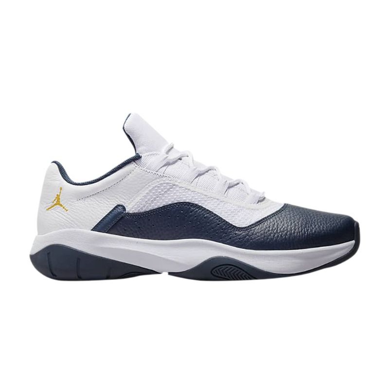 Air Jordan 11 cmft Low Hvid Marineblå Guld Sko Herre