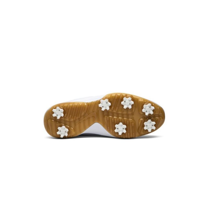 Air Jordan 11 Low Golf Hvid Guld Sko Herre