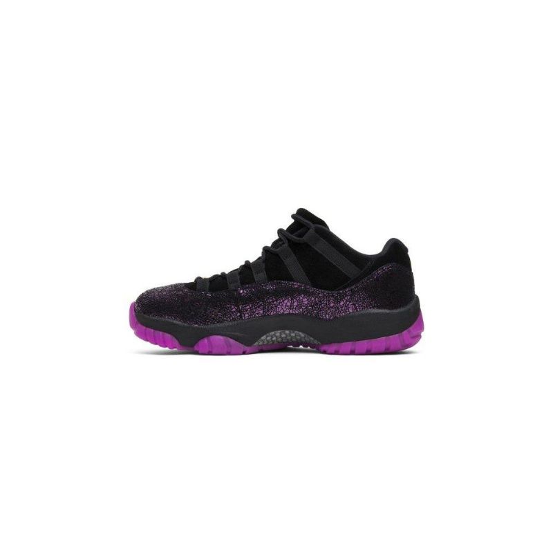 Air Jordan 11 Low Sort Lilla Sko Dame