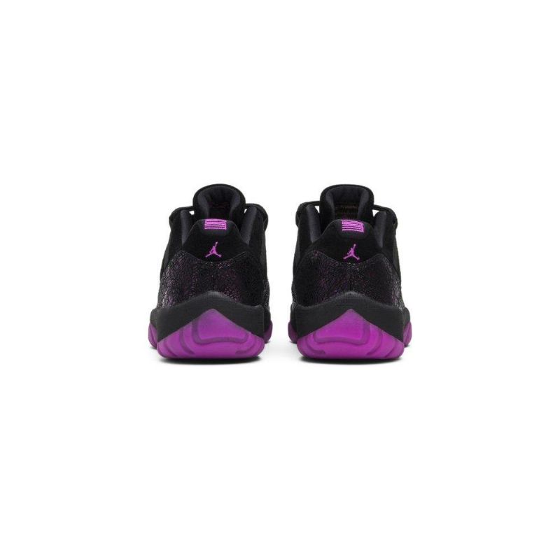Air Jordan 11 Low Sort Lilla Sko Dame
