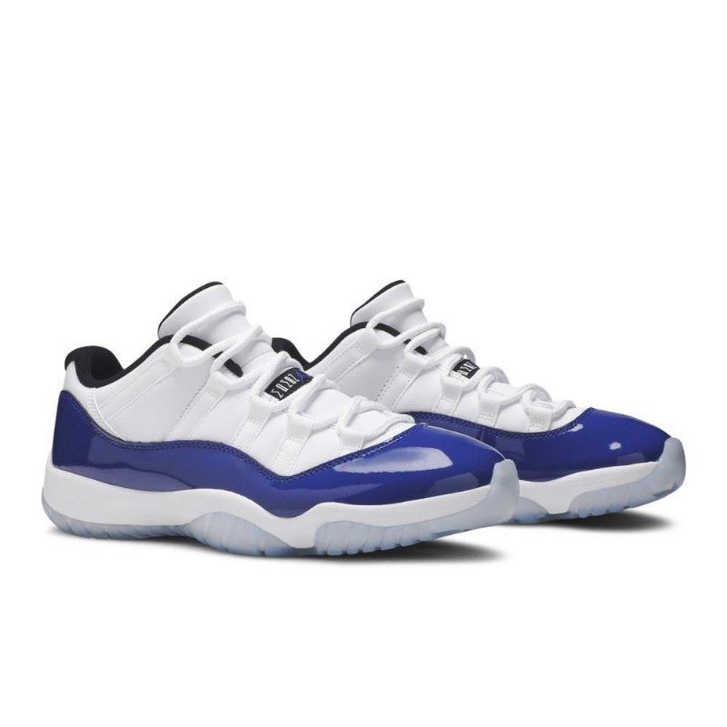 Air Jordan 11 Retro Low Hvid Blå Sort Sko Dame