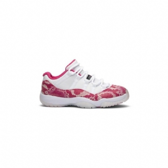 Air Jordan 11 Retro Low Hvid Lyserød Sko Dame