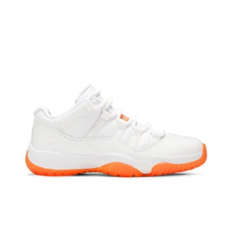 Air Jordan 11 Retro Low Hvid Orange Sko Dame