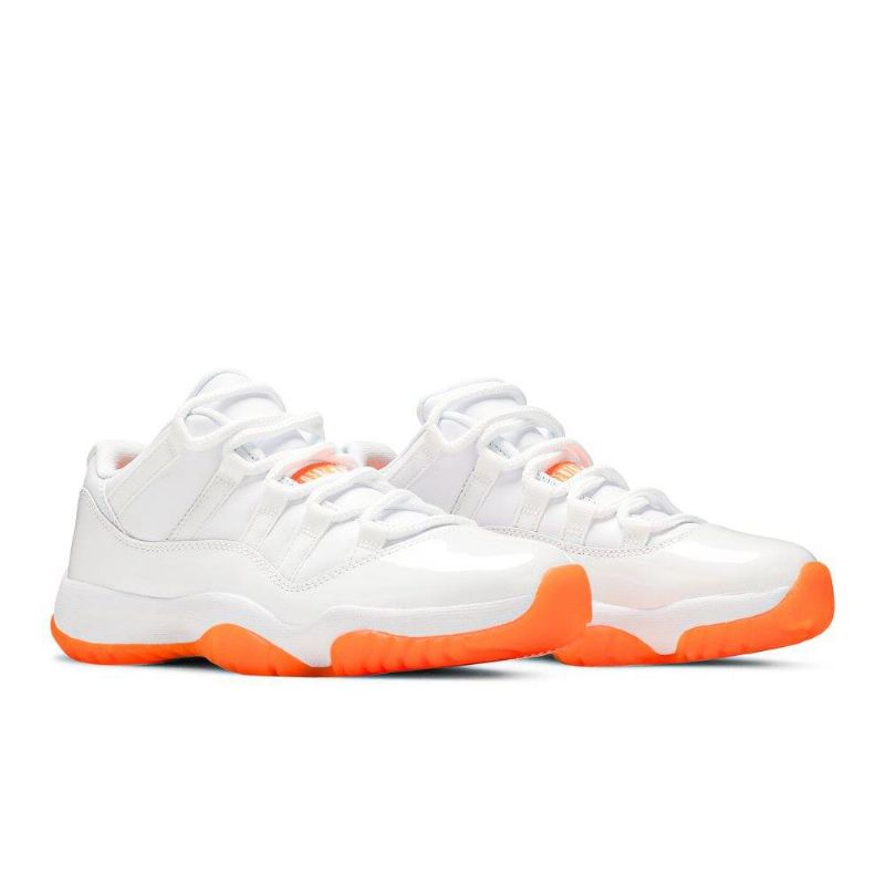 Air Jordan 11 Retro Low Hvid Orange Sko Dame