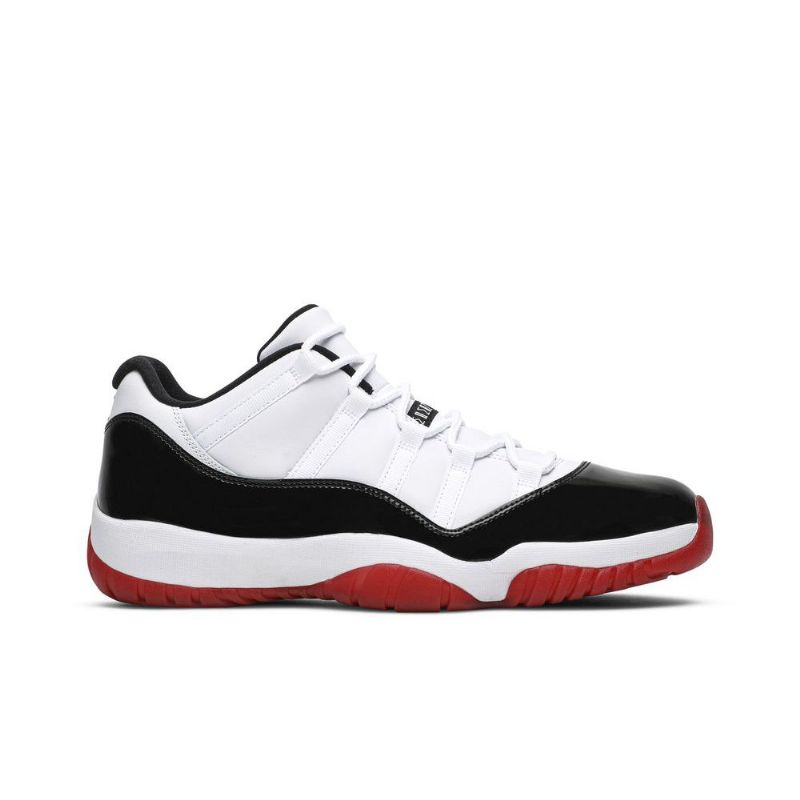 Air Jordan 11 Retro Low Hvid Rød Sort Sko Herre