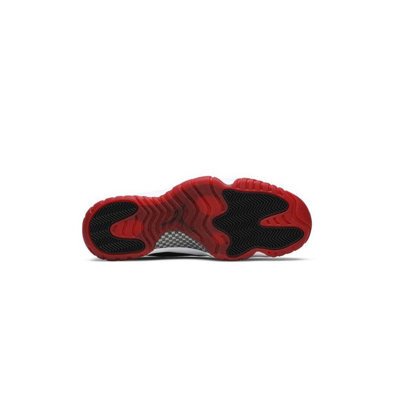 Air Jordan 11 Retro Low Hvid Rød Sort Sko Herre