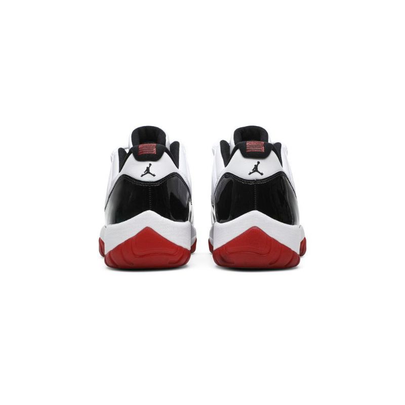 Air Jordan 11 Retro Low Hvid Rød Sort Sko Herre