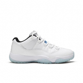 Air Jordan 11 Retro Low Hvid Sort Blå Sko Herre