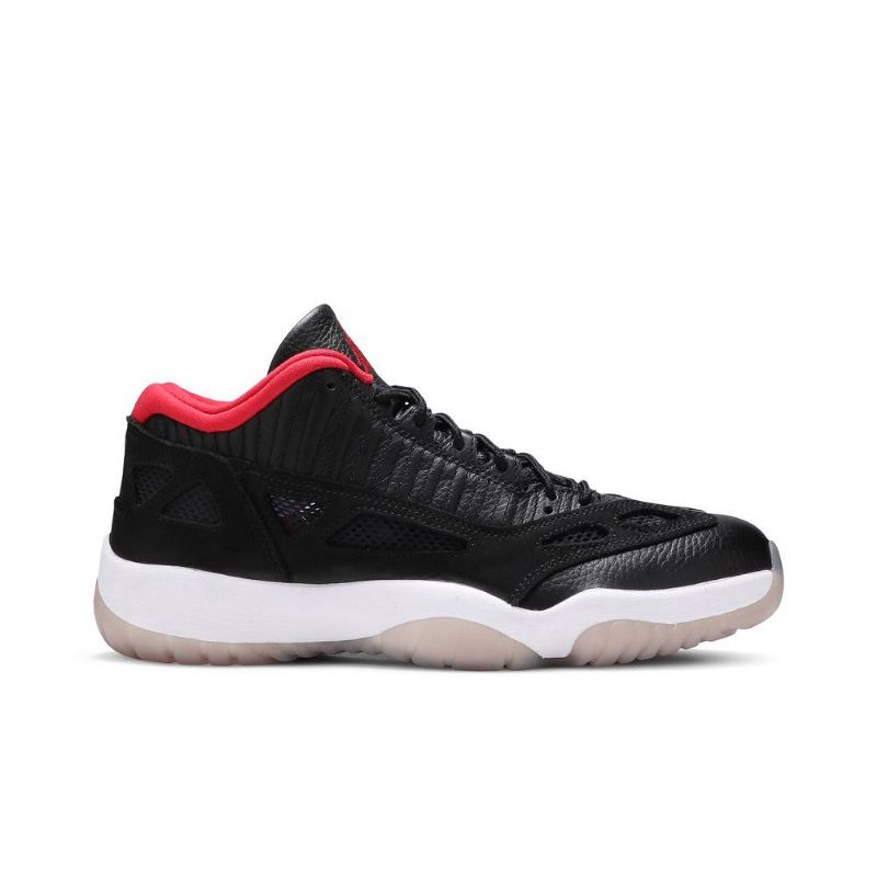 Air Jordan 11 Retro Low Ie Sort Rød Hvid Sko Herre
