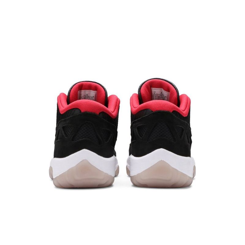 Air Jordan 11 Retro Low Ie Sort Rød Hvid Sko Herre