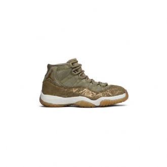 Air Jordan 11 Retro Olivengrøn Brun Sko Dame