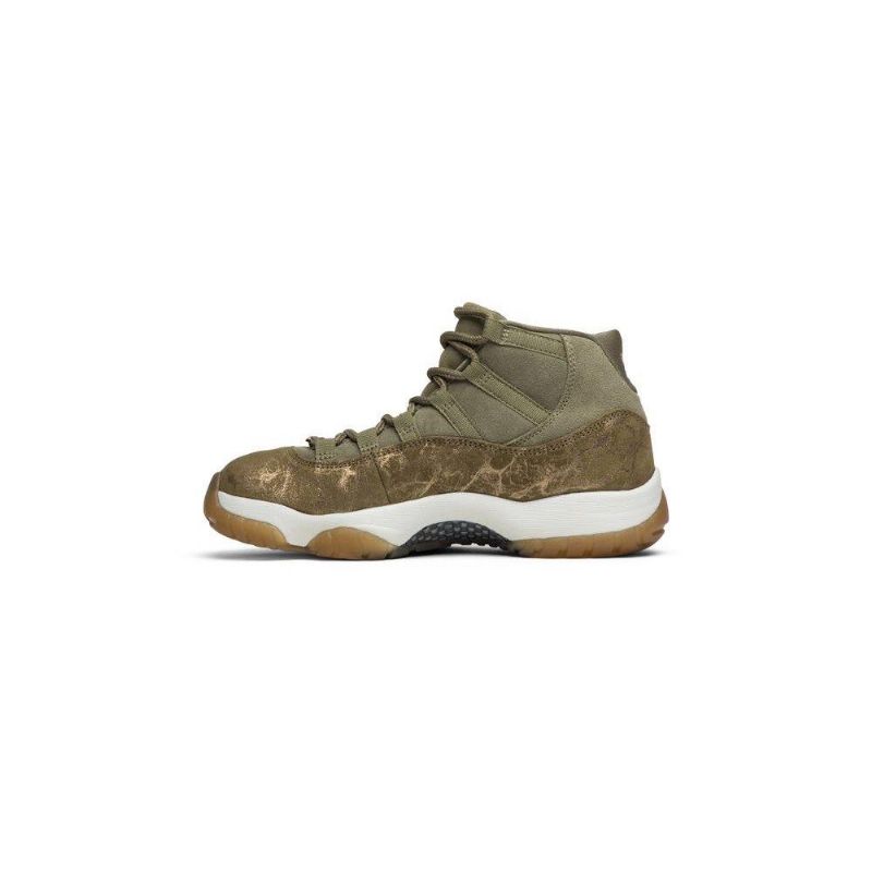 Air Jordan 11 Retro Olivengrøn Brun Sko Dame