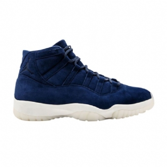 Air Jordan 11 Retro Premium Pe Blå Hvid Sko Herre