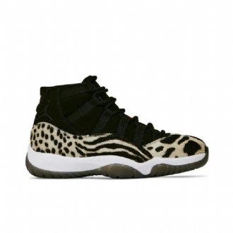 Air Jordan 11 Retro Sort Beige Rød Sko Dame