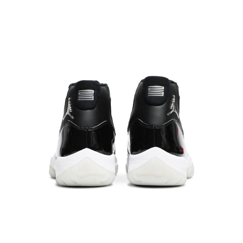 Air Jordan 11 Retro Sort Hvid Sølv Sko Herre