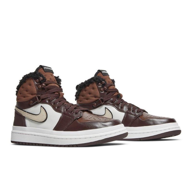 Air Jordan 1 Acclimate Brun Hvid Sko Dame