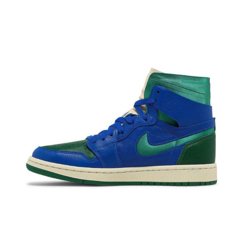 Air Jordan 1 Aleali May High Zoom Comfort Blå Grøn Sko Dame