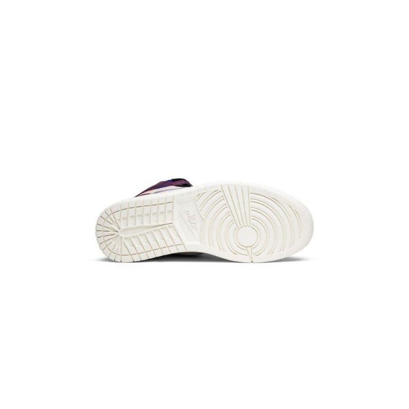 Air Jordan 1 Aleali May Retro High Bordeaux Lyserød Rød Blå Sort Sko Dame