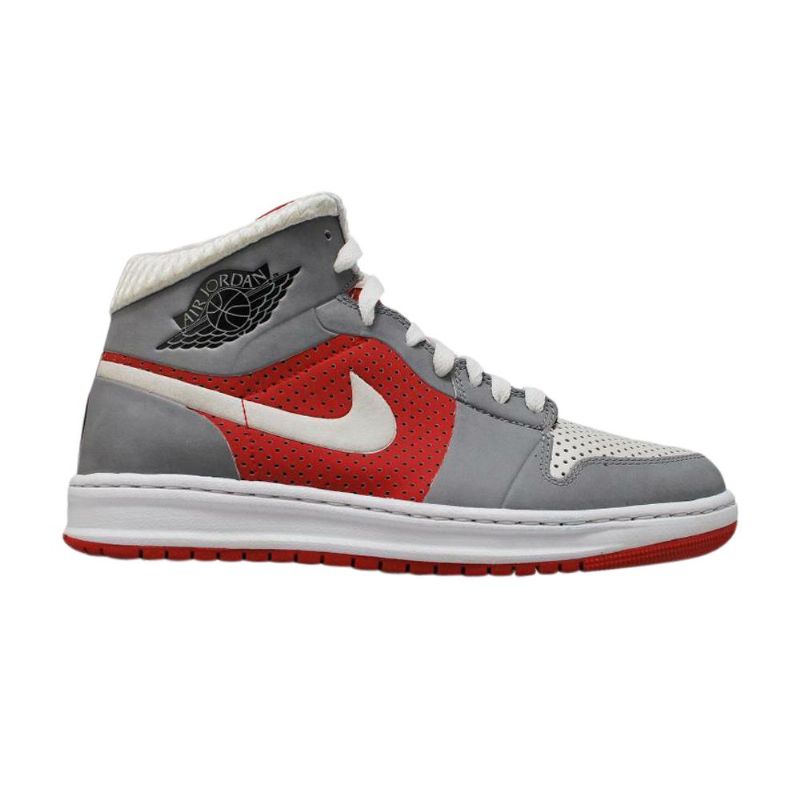Air Jordan 1 Alpha Id Grå Rød Hvid Sko Herre