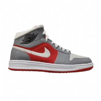Air Jordan 1 Alpha Id Grå Rød Hvid Sko Herre