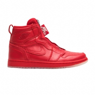 Air Jordan 1 Anna Wintour Retro High Zip Rød Sko Dame