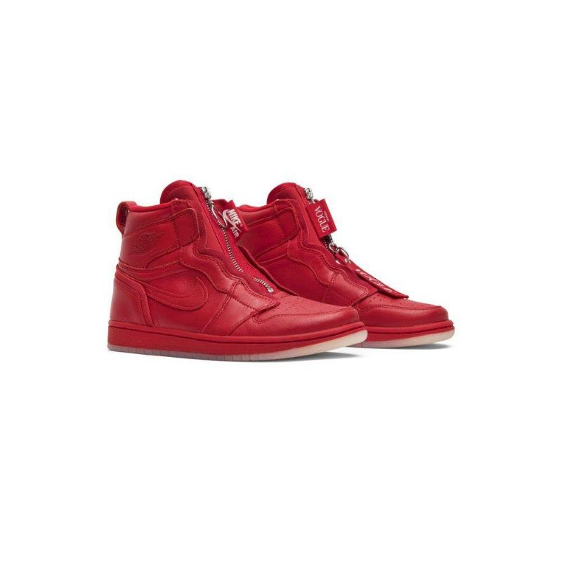 Air Jordan 1 Anna Wintour Retro High Zip Rød Sko Dame