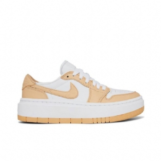Air Jordan 1 Elevate Low Hvid Brun Sko Dame