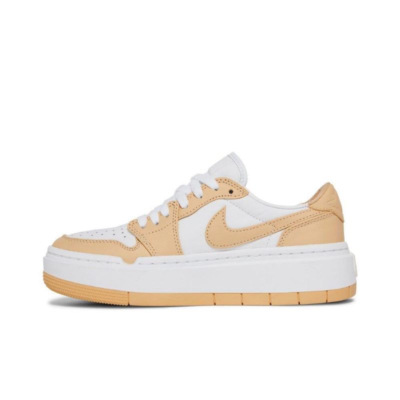 Air Jordan 1 Elevate Low Hvid Brun Sko Dame