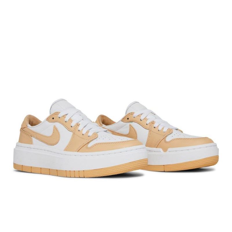 Air Jordan 1 Elevate Low Hvid Brun Sko Dame