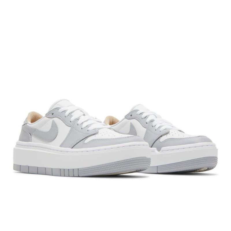 Air Jordan 1 Elevate Low Hvid Grå Sko Dame