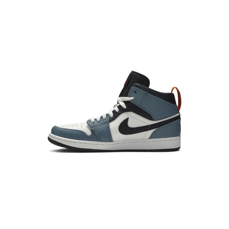 Air Jordan 1 Facetasm Mid Hvid Blå Sort Sko Herre