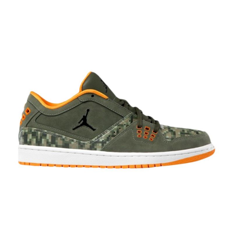 Air Jordan 1 Flight Low Olivengrøn Orange Sko Herre