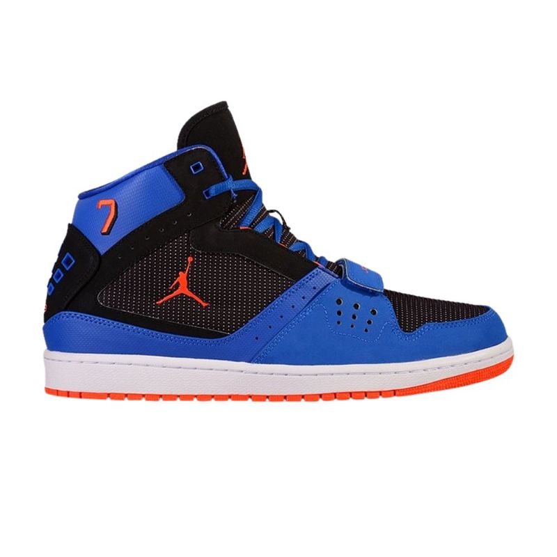 Air Jordan 1 Flight Strap Sort Blå Orange Hvid Sko Herre